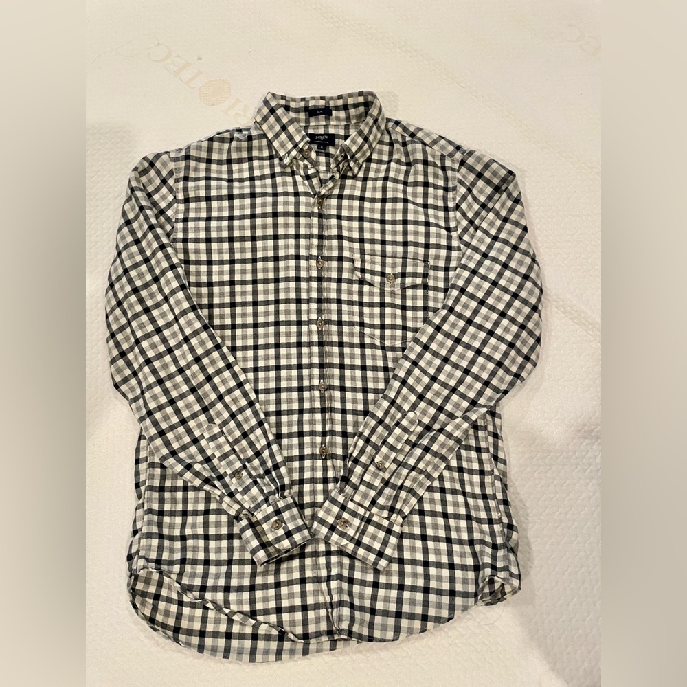J. Crew men slim fit medium flannel.